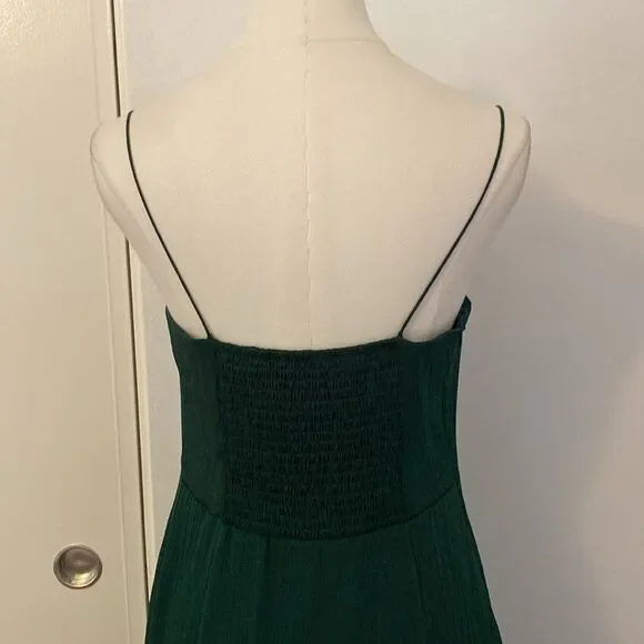 JNSQ Green Bustier Midi Dress with Thigh Split Size 6 - Picture 8 of 14